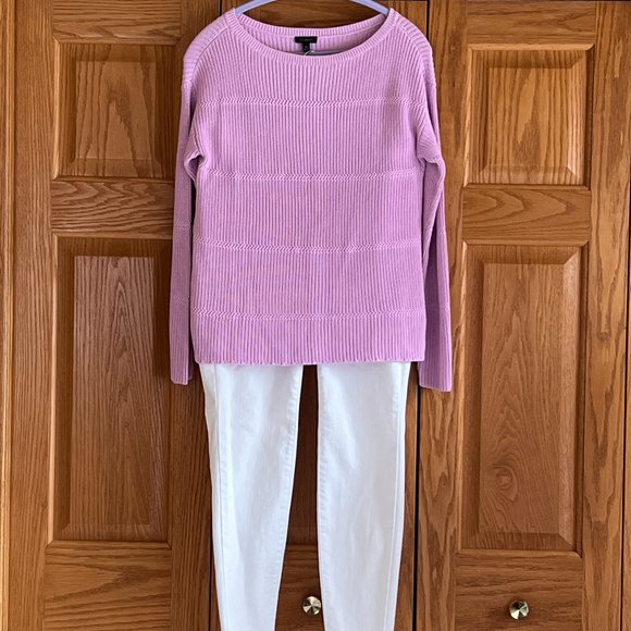 TALBOTS - Pima Cotton Bateau Neck Sweater - NEW with Tag - Picture 9 of 11
